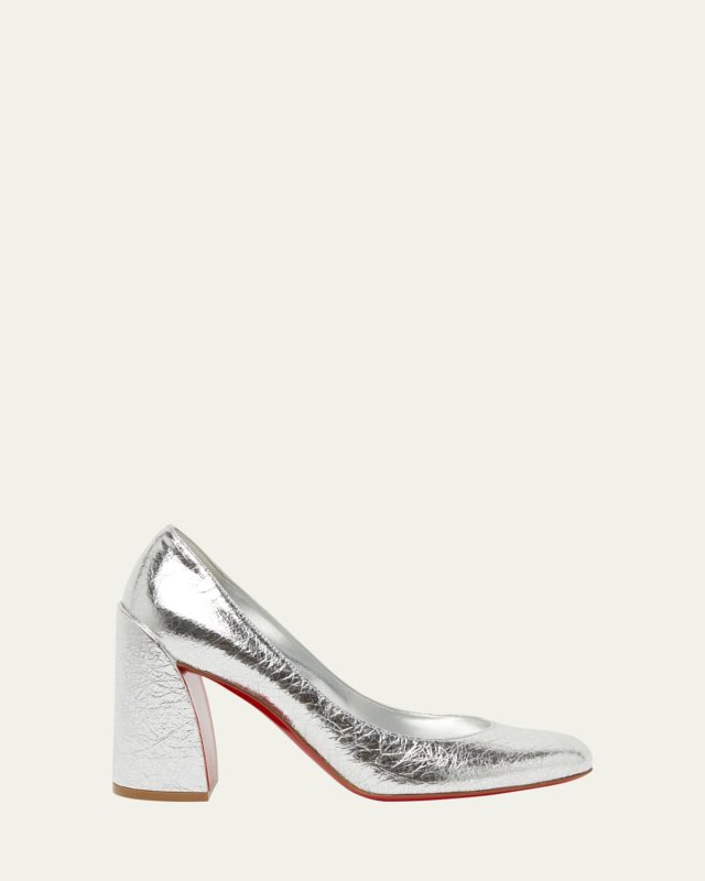 Miss Sabina Metallic Red Sole Pumps